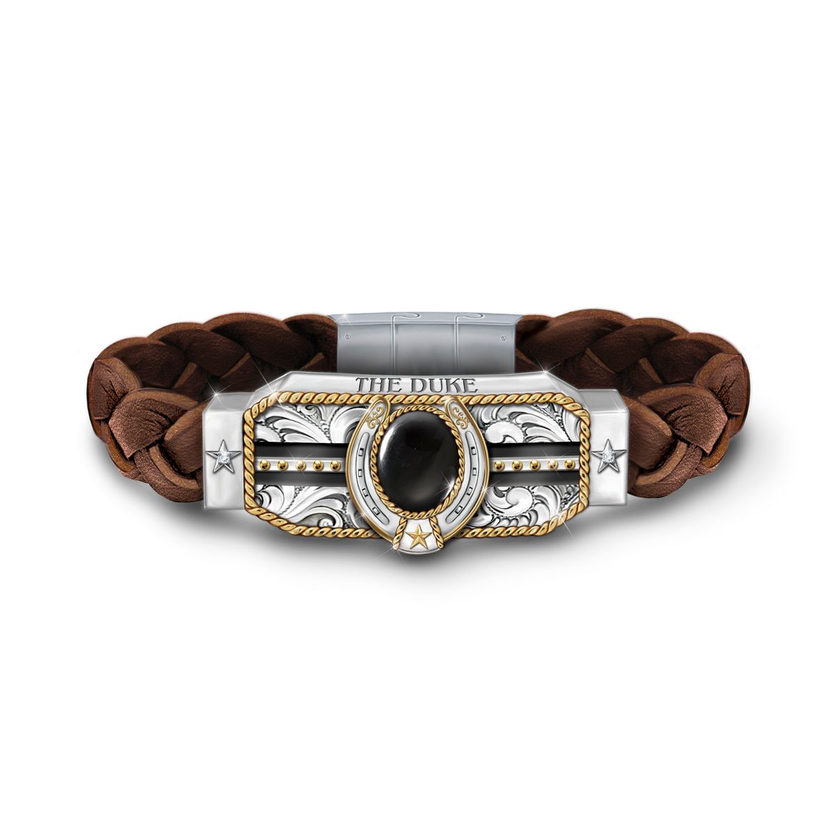 John Wayne 'Code Of The Duke' Leather Bracelet