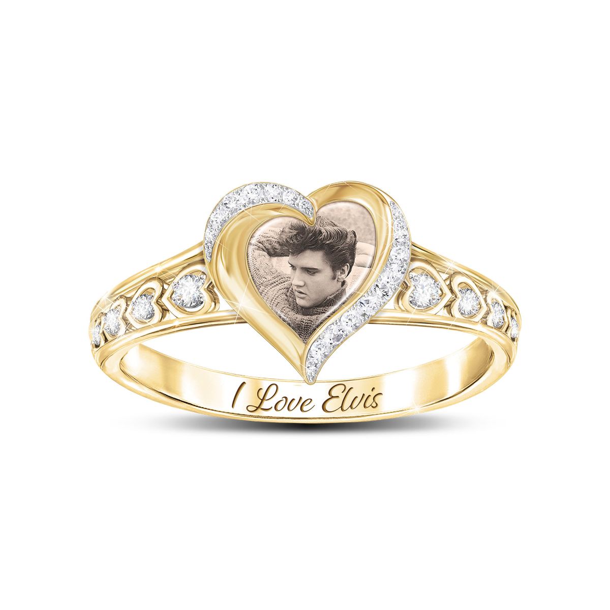 'Love For Elvis' Diamonesk Ring