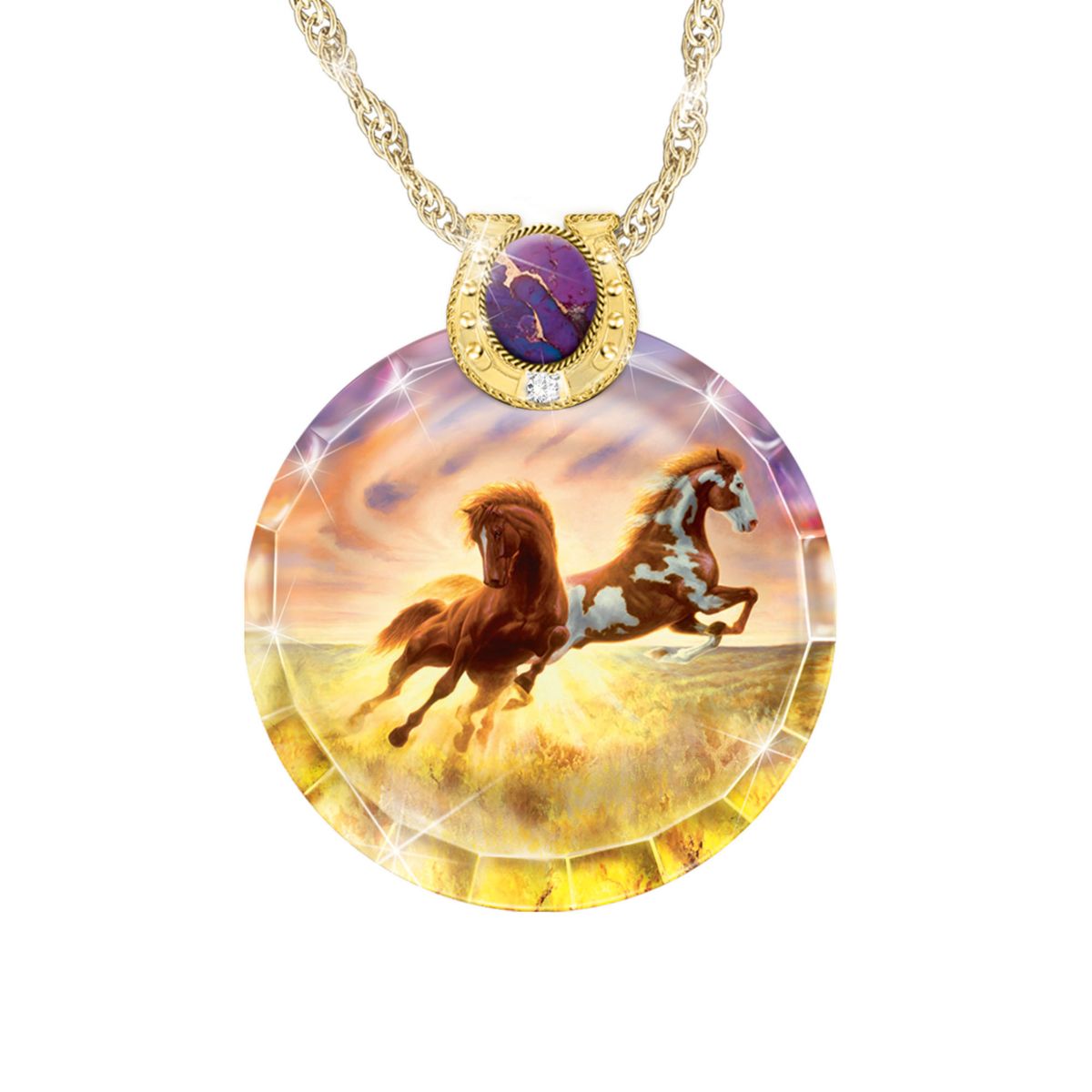 Chuck DeHaan 'Sunrise Surprise' Horse Pendant