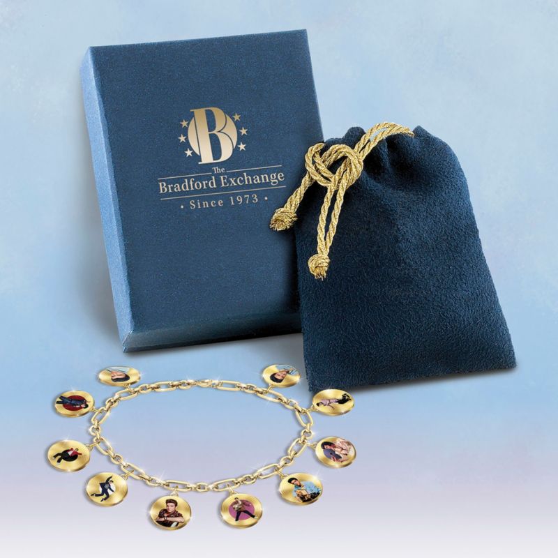 Officially Licensed Elvis Presley Stainless Steel 24-Carat Gold