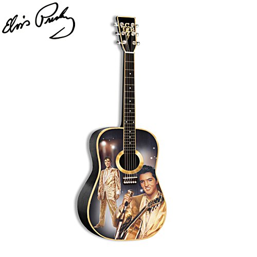 Elvis Presley™ 'Gold And Glitter' Illuminated Guitar