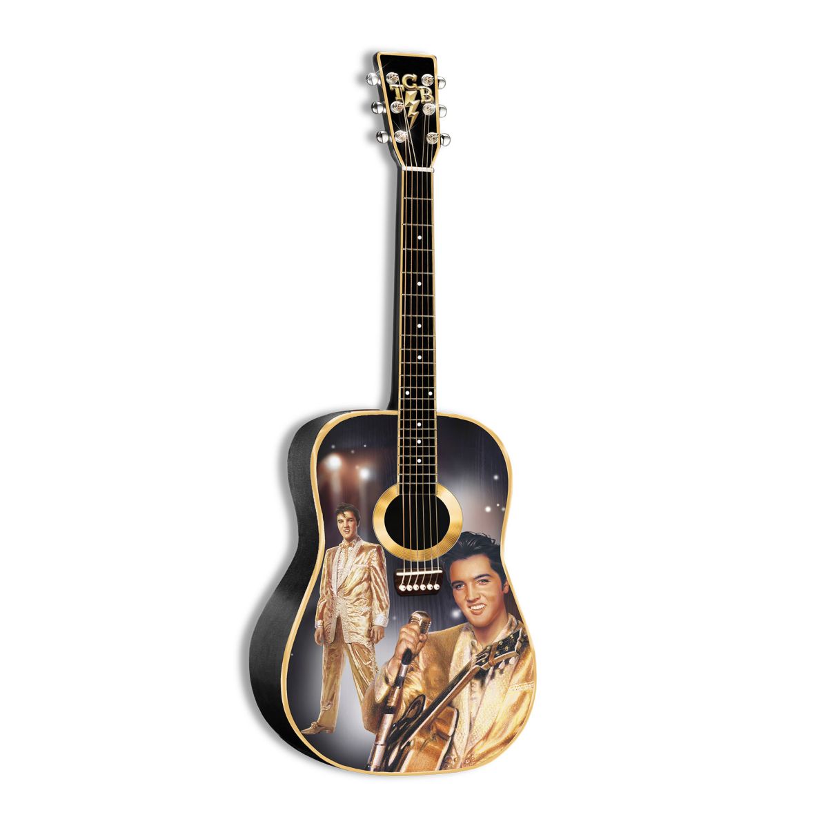 Elvis Presley 'Gold And Glitter' Illuminated Guitar