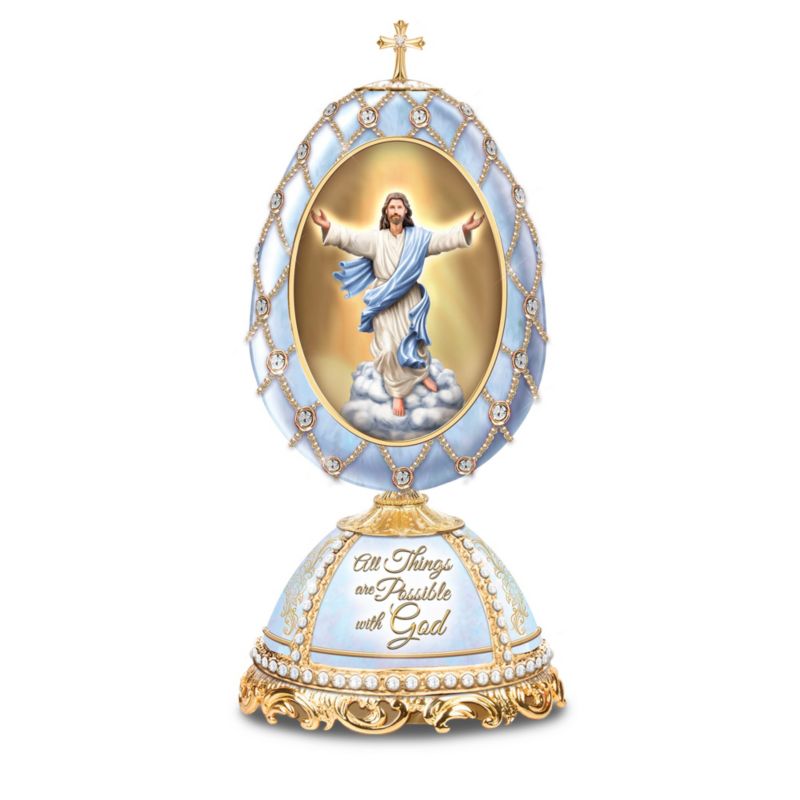 A Dio Tutto è Possibile - carillon in porcellana