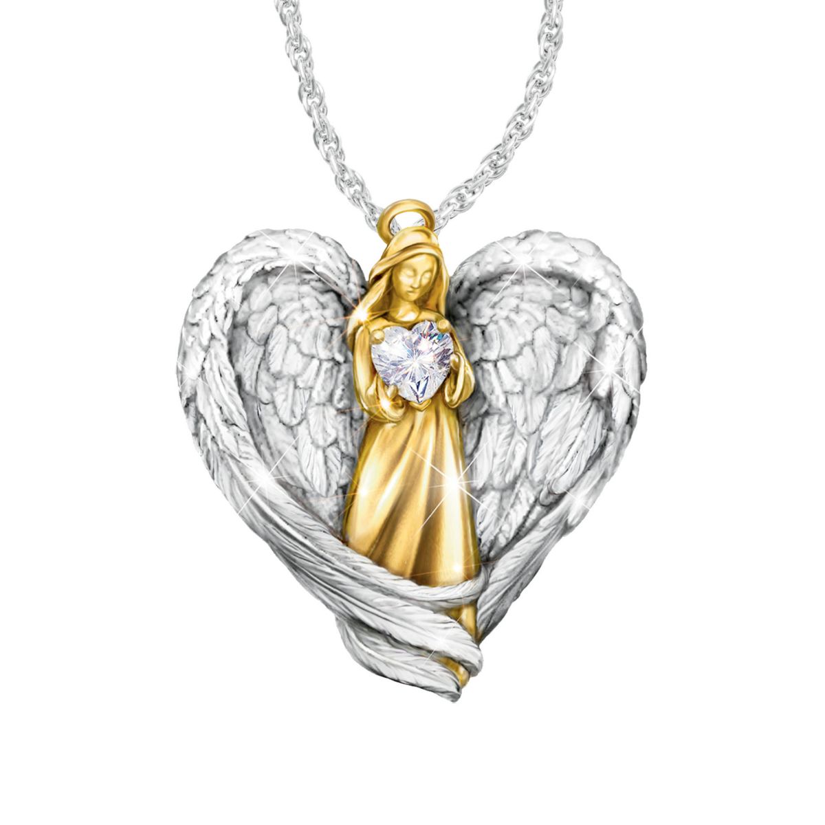 'In The Arms Of An Angel' Topaz Pendant