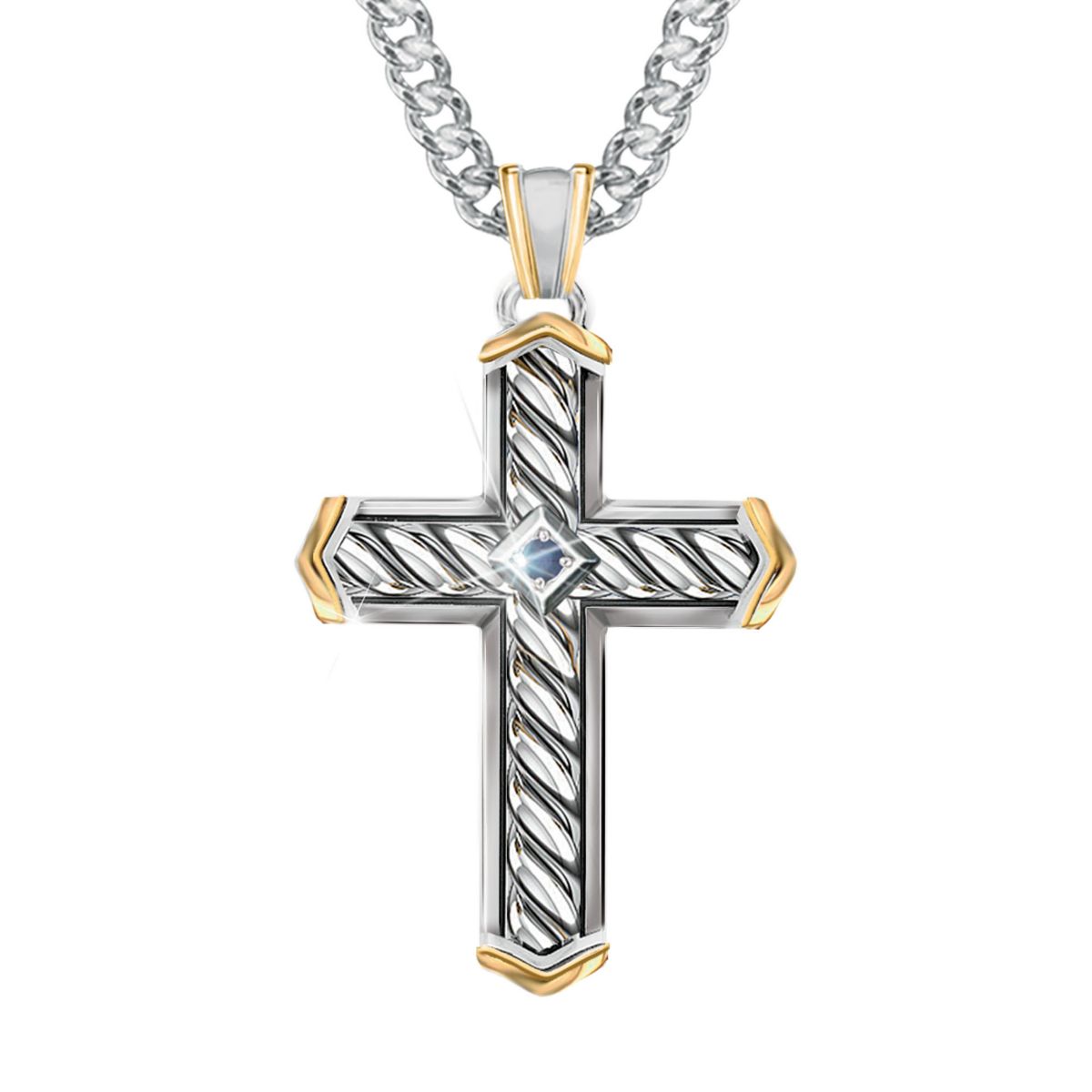 Strength in Faith Cross Pendant