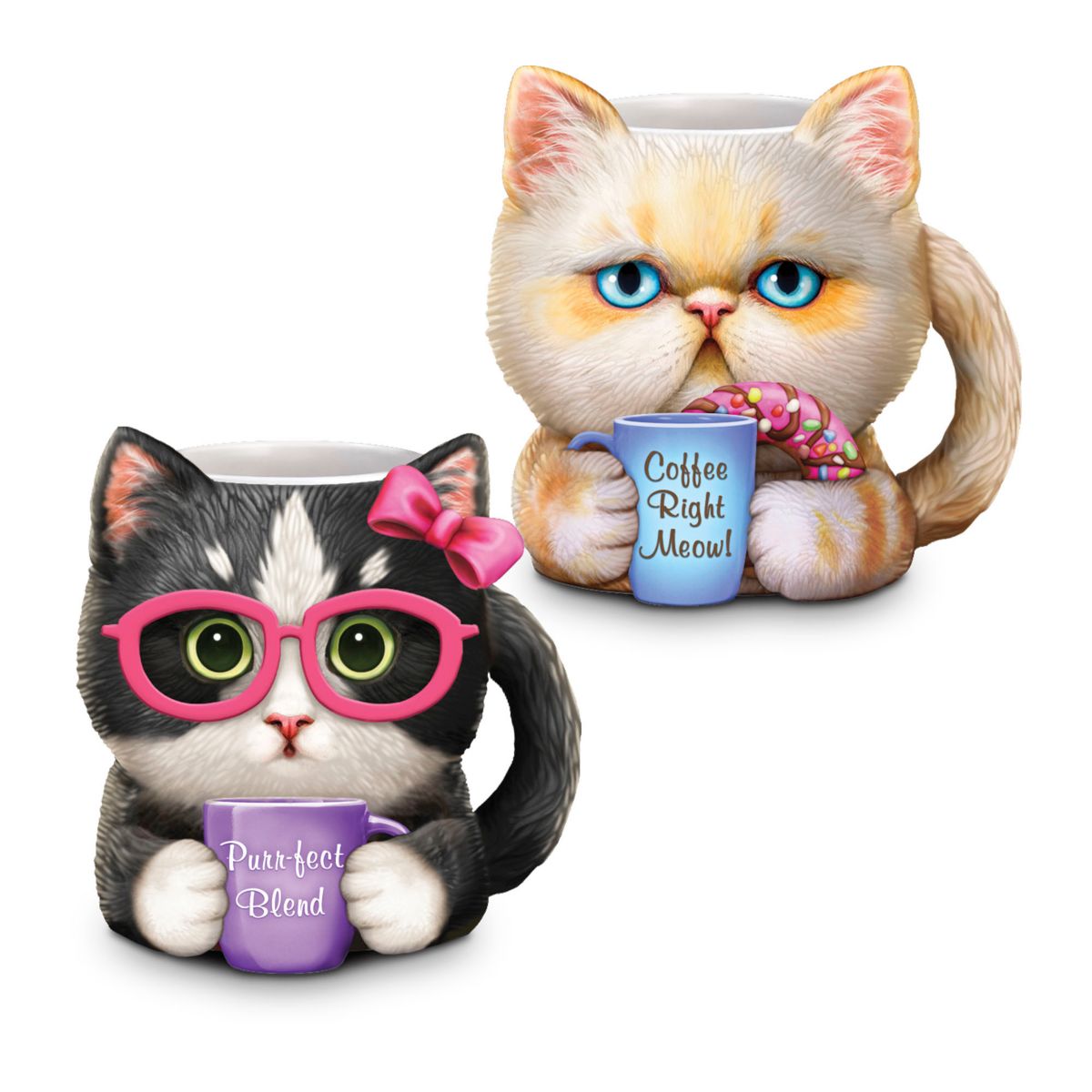 Kayomi Harai 'Purr-fect Blend' & 'Coffee Right Meow!' Mug Duo Set