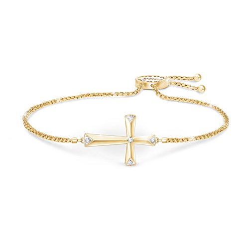 'Golden Blessing Of Faith' Diamond Bracelet