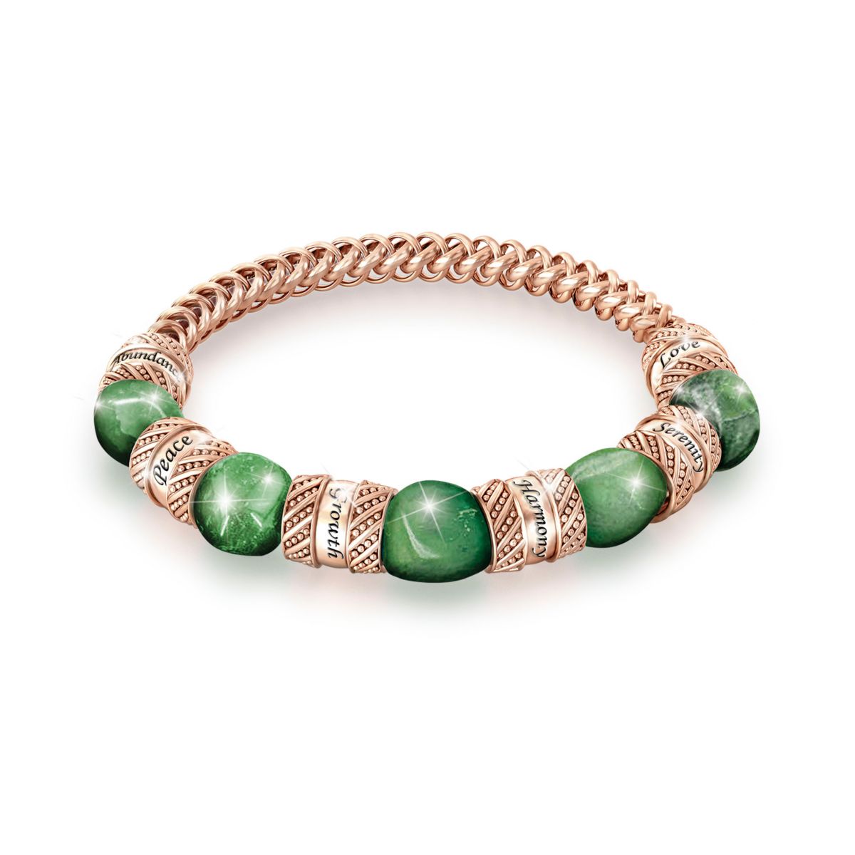 'Tranquil Treasure’ Jade & Copper Bracelet