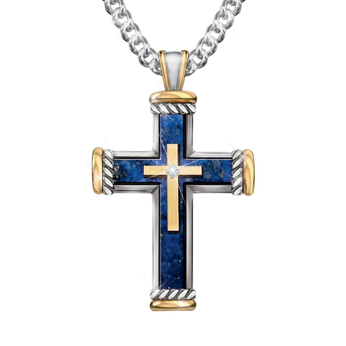 'God's Greatest Blessing' Men's Lapis Lazuli Pendant