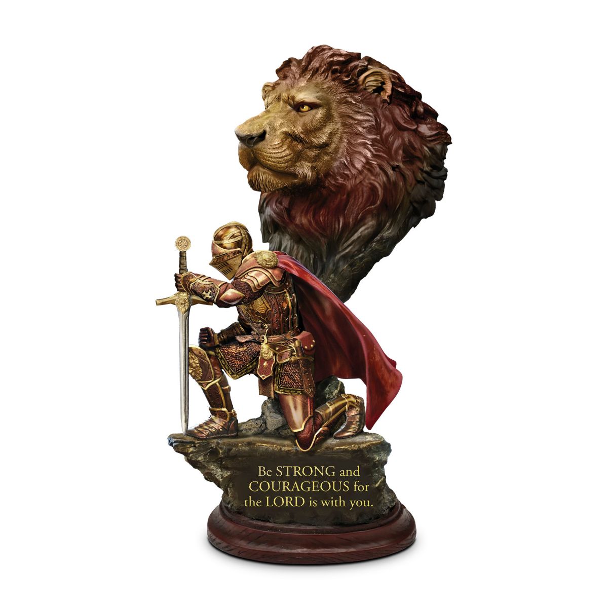 'Strong & Courageous’ Cold-Cast Bronze Sculpture