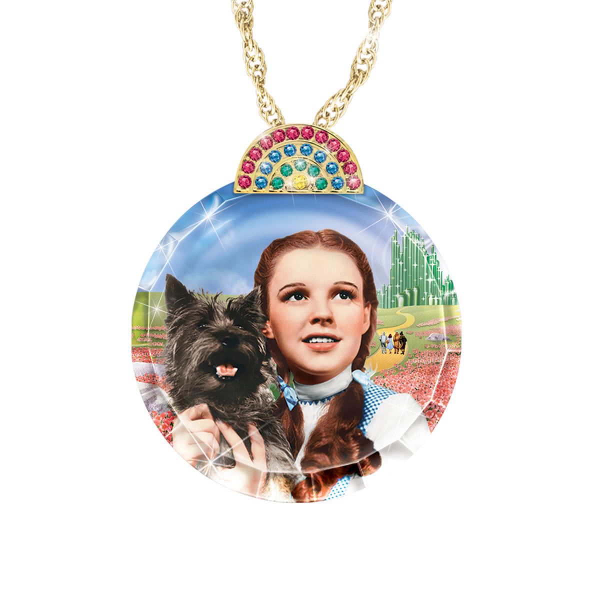 THE WIZARD OF OZ 'Journey Of DOROTHY and TOTO ' Crystal Pendant