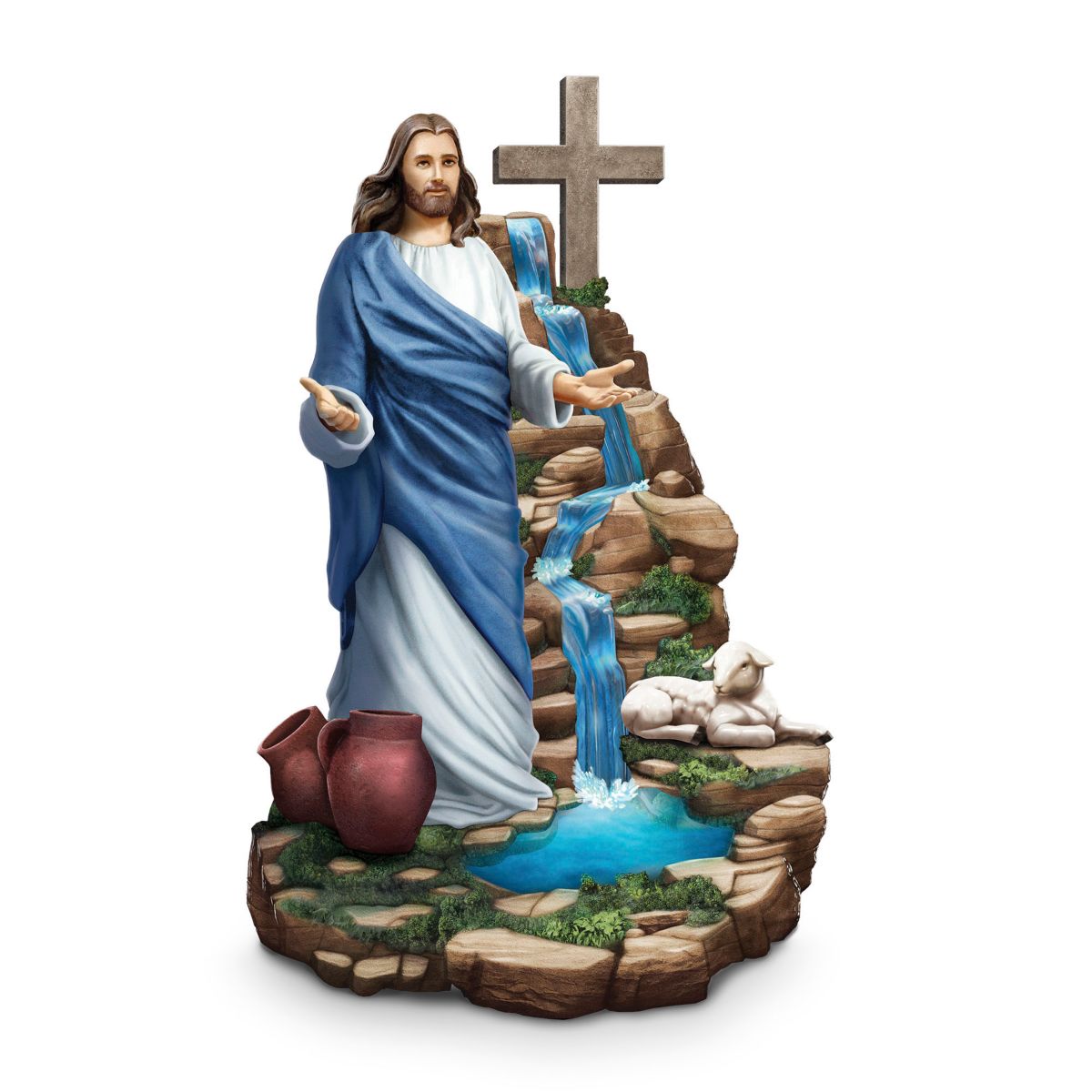 'Light Of Faith' Illuminating Jesus Sculpture