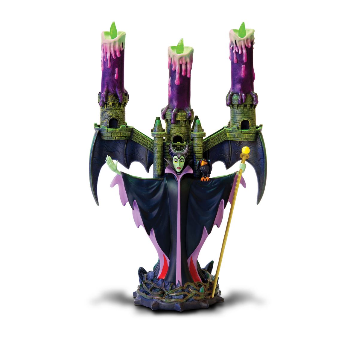 Disney Villain Illuminated Flameless Candelabra- Maleficent