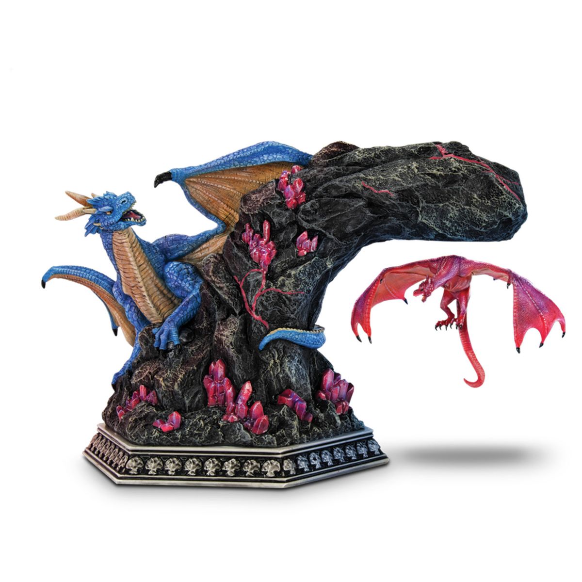 'Mystic Skyward Guardian' Levitating Dragon Sculpture