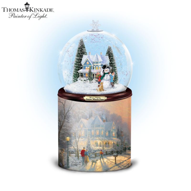 Thomas Kinkade 'A Holiday Gathering' Snowglobe Candle