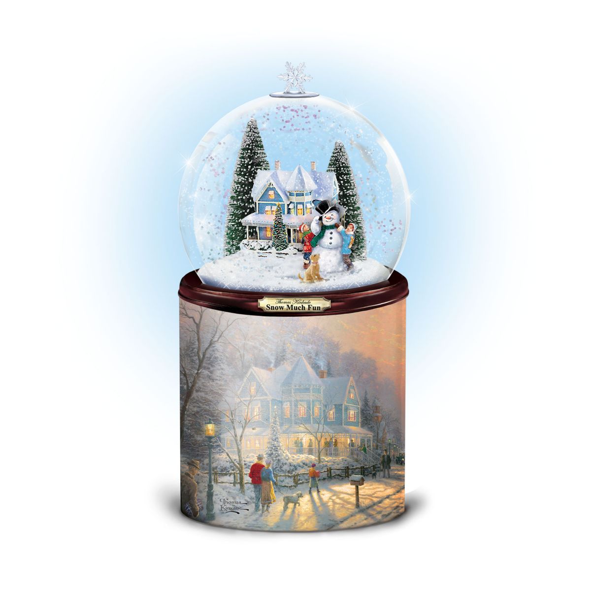 Thomas Kinkade 'A Holiday Gathering' Snowglobe Candle