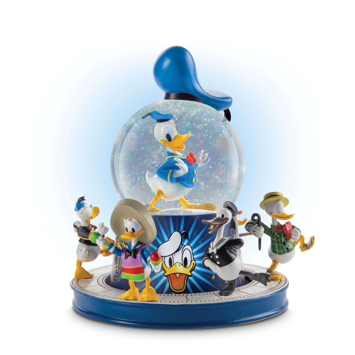 Disney Donald Duck 90th Anniversary Musical Glitter Globe