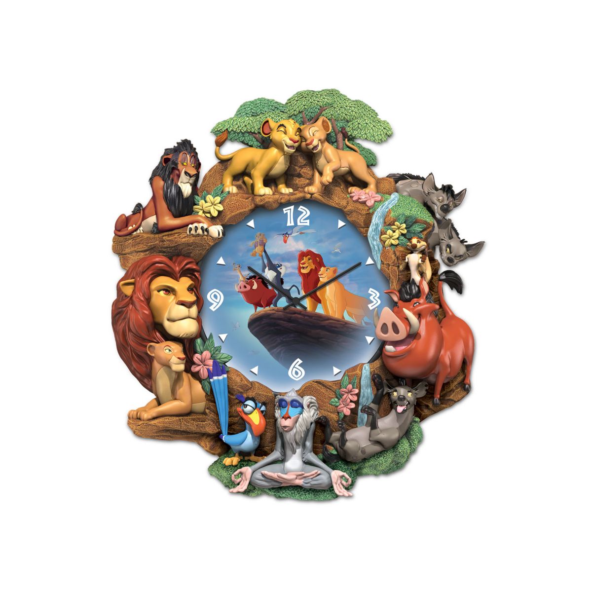 Disney The Lion King Sculpted Wall Clock