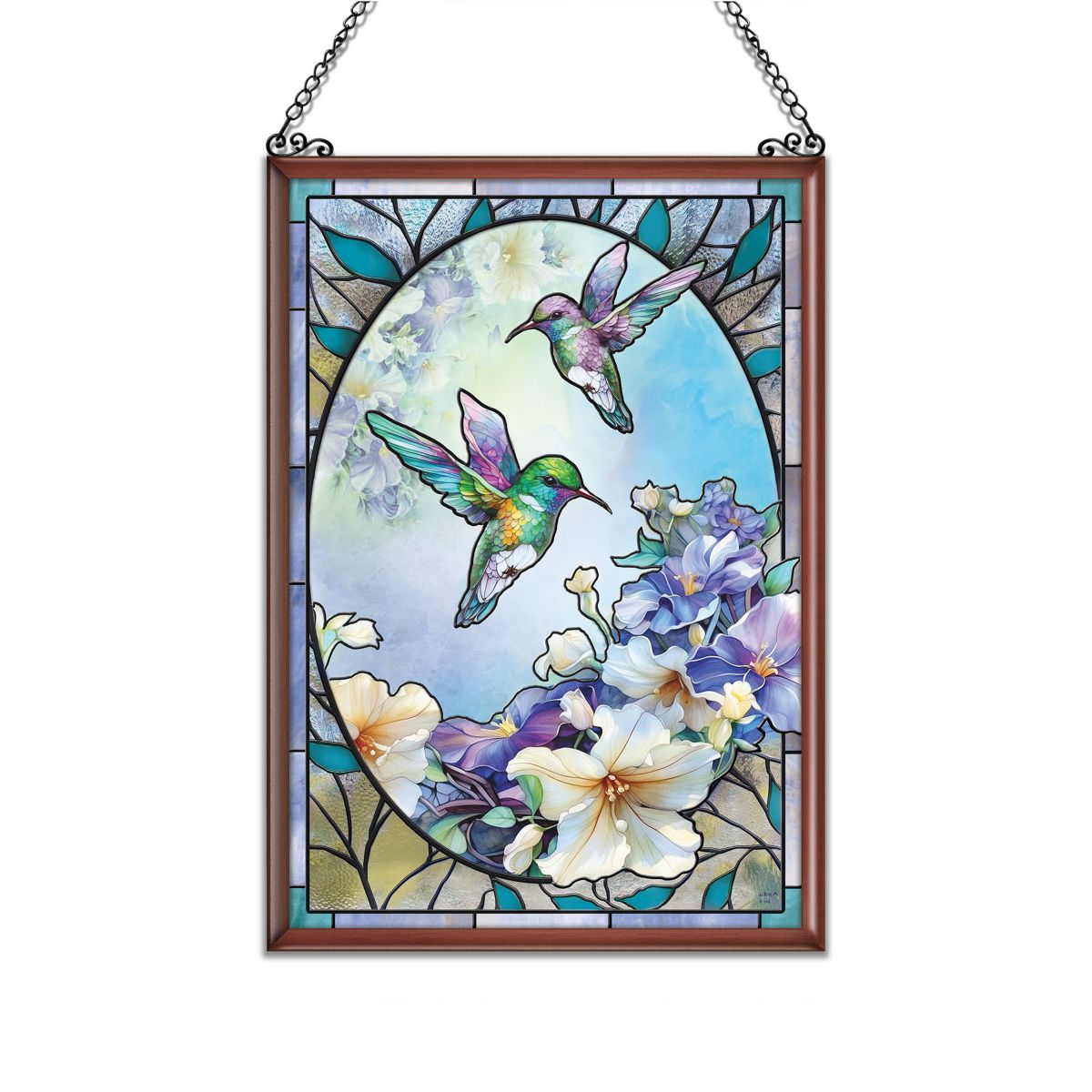 'Hummingbird Garden' Suncatcher