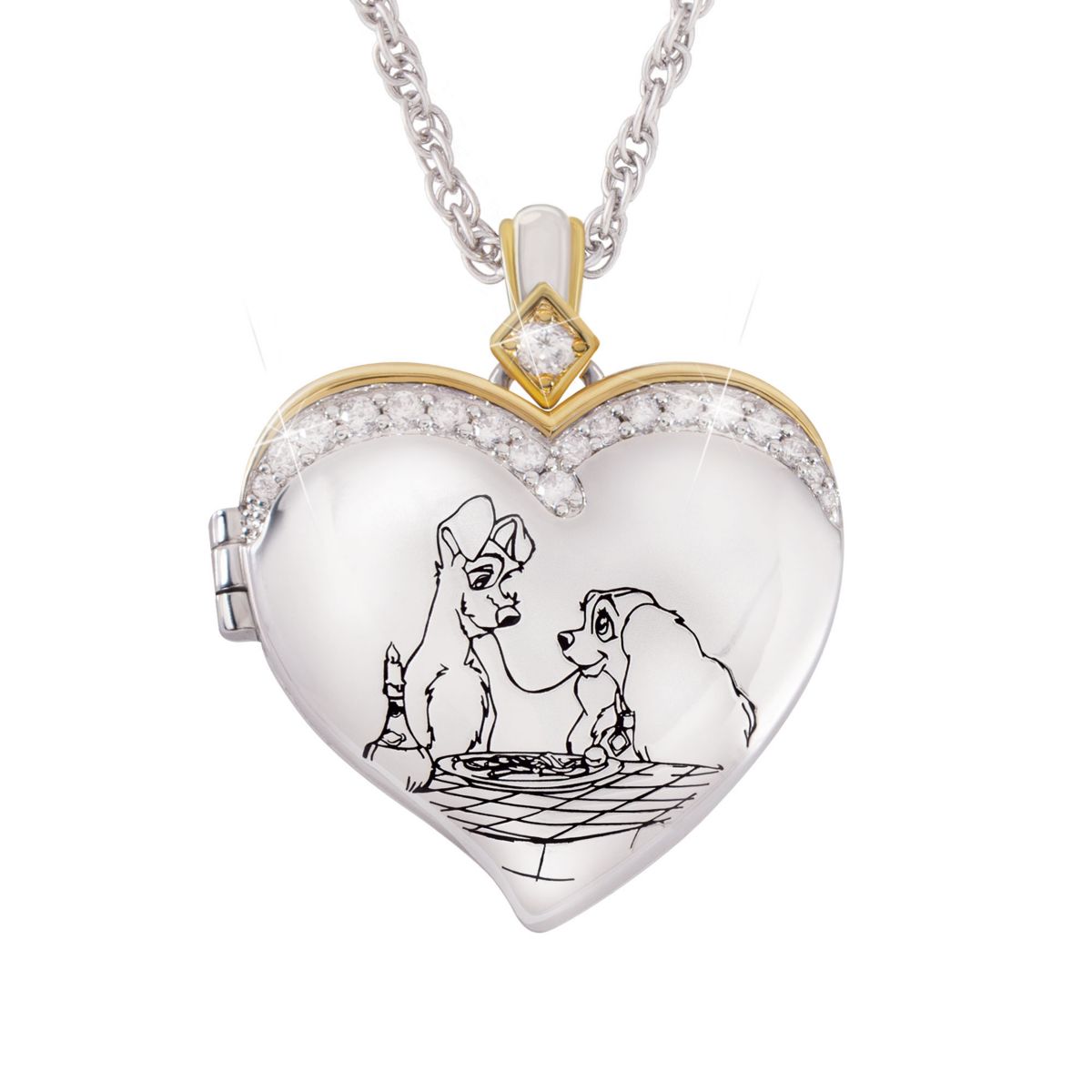 Disney Lady And The Tramp 70th Anniversary Locket