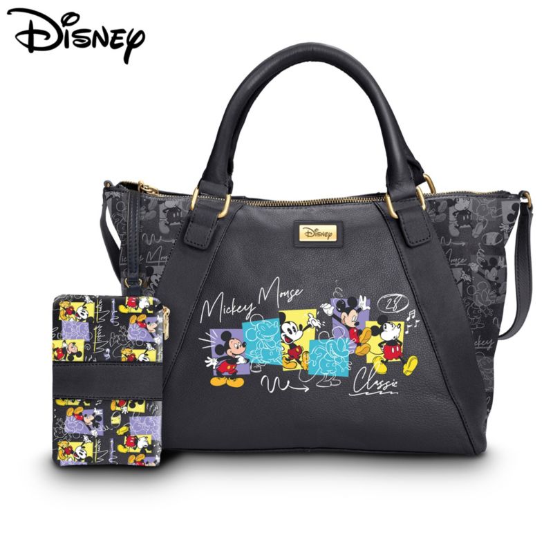 Disney Mickey Mouse Faux Leather Tote Bag 