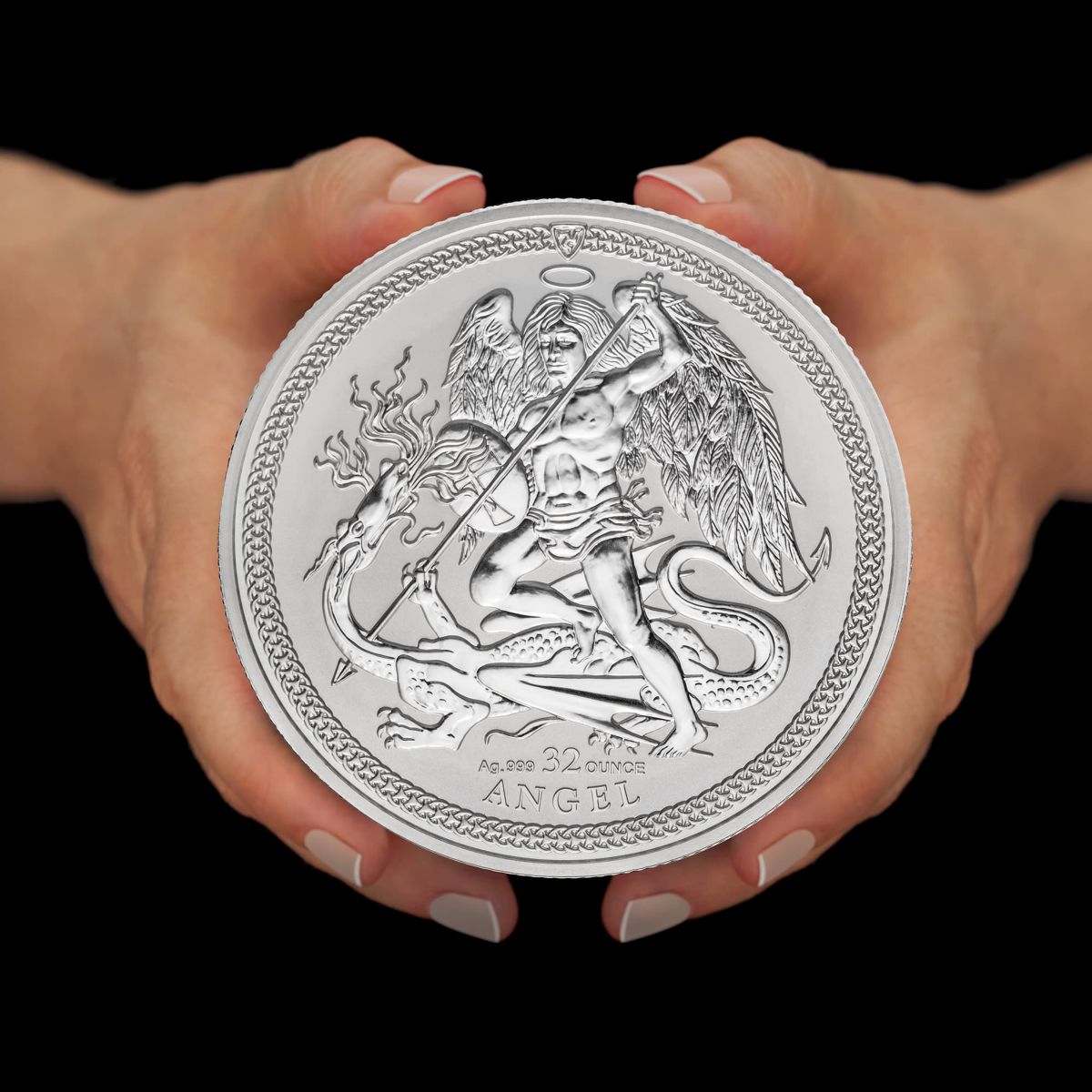 The world-first Isle of Man Reverse Proof Silver Kilo Angel Coin - One kilogram of 99.9% Pure Silver