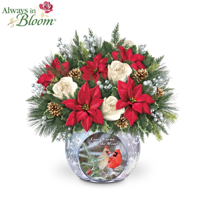 'Love Warms the Heart' Table Centrepiece