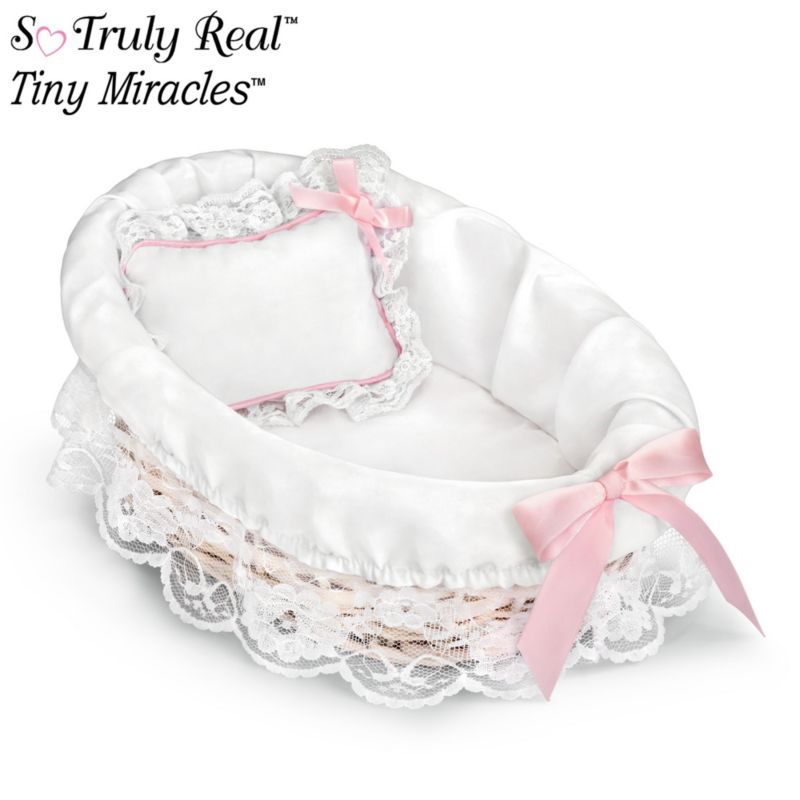 white wicker bassinet