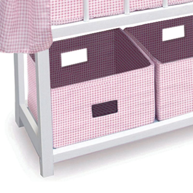 Wood Crib With Canopy For 55cm Dolls