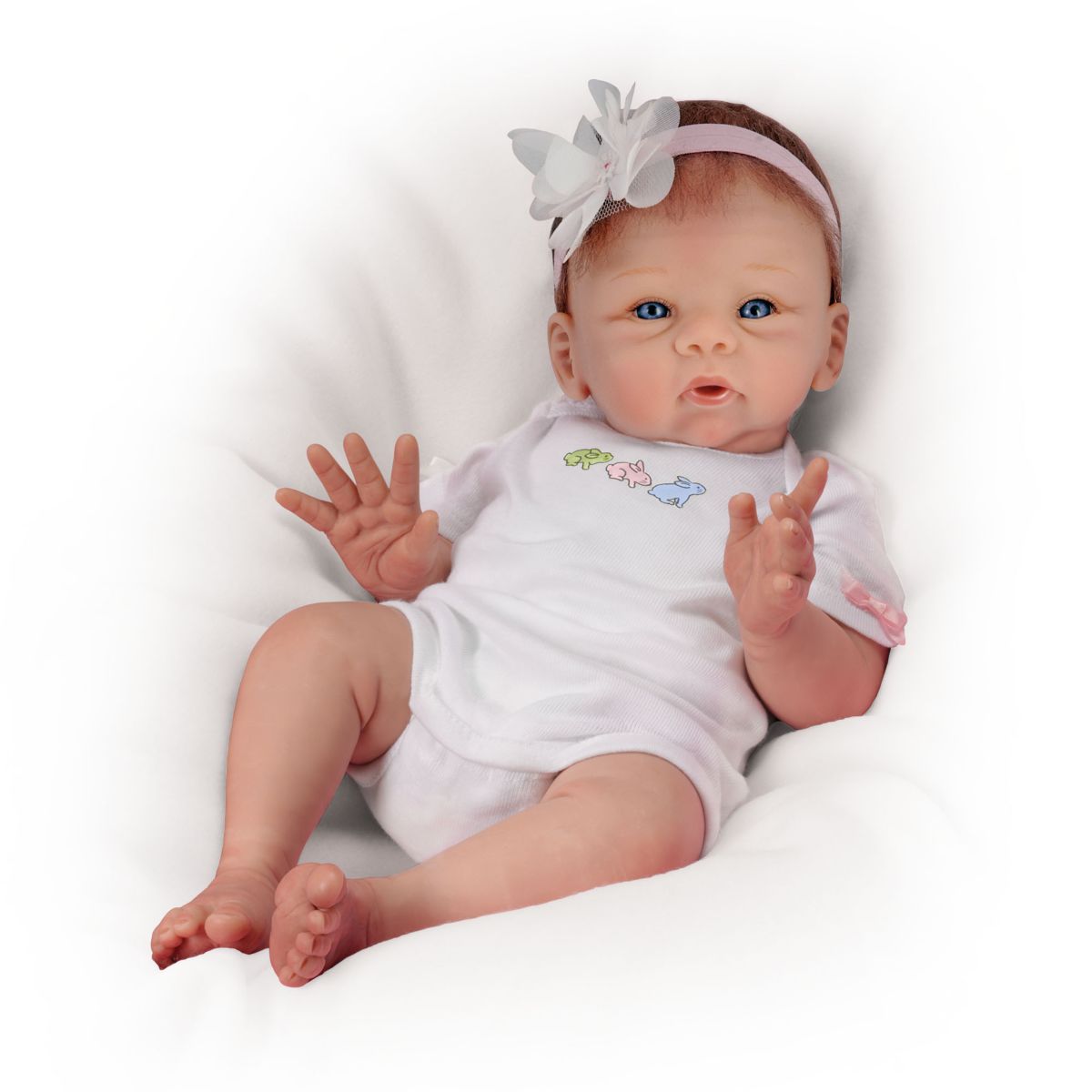 'Snuggle Bunny' Poseable So Truly Real Baby Girl Doll