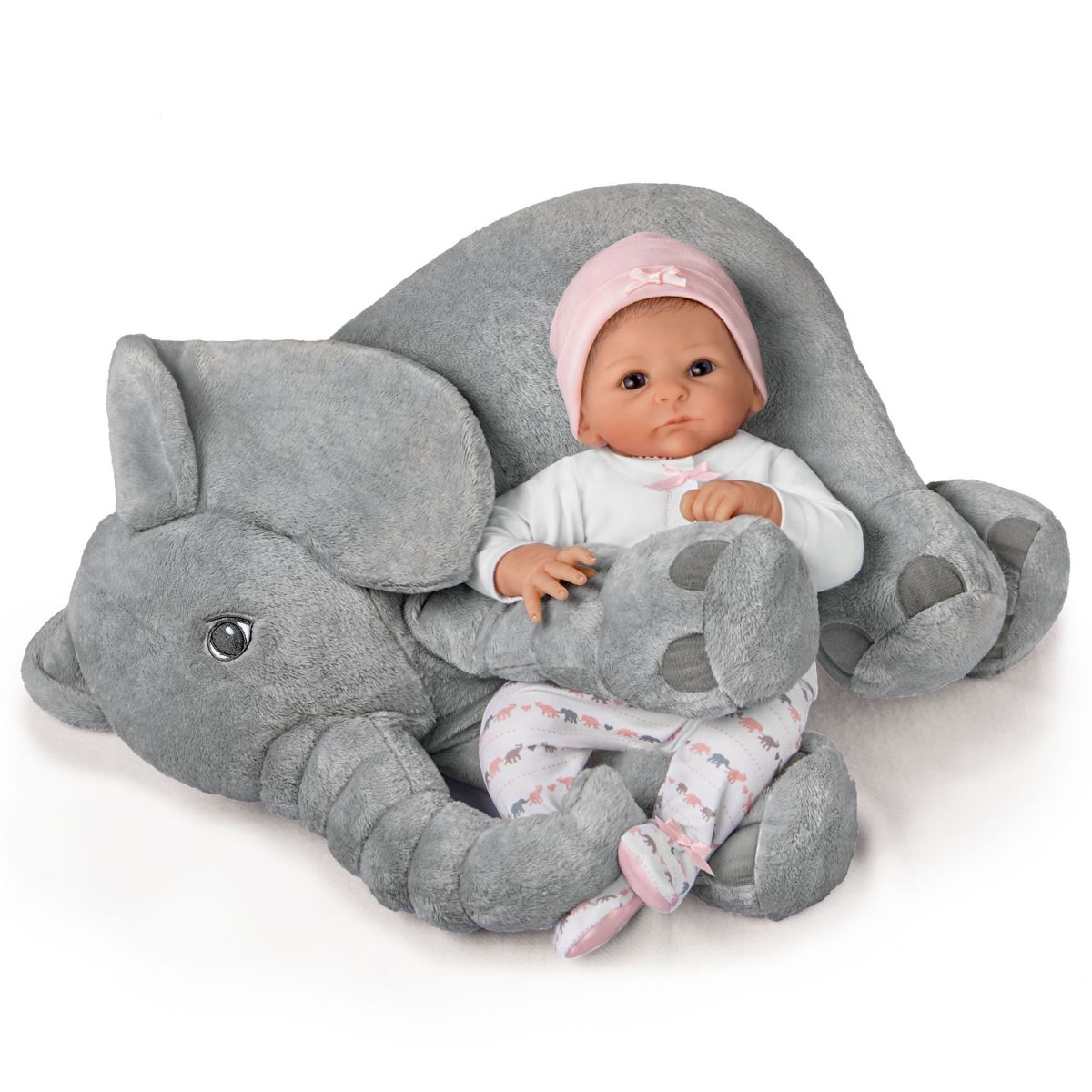 'Little Peanut' Lifelike Poseable So Truly Real Baby Girl Doll & Bag