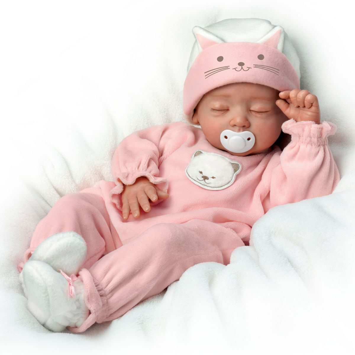'Katie, My Sweet Little Kitten' Poseable So Truly Real Baby Girl Doll