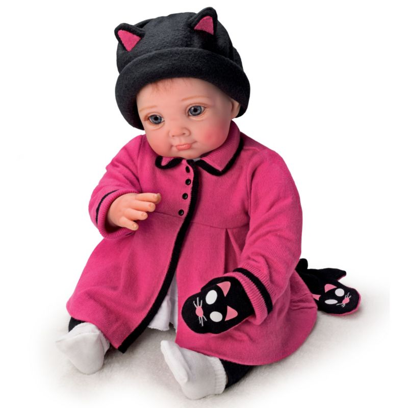 Reborn Lifelike So Truly Real Baby Girl Doll: 'Little Kitten Lost