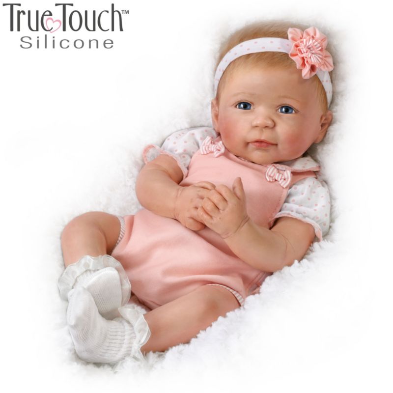 silicone baby girl doll
