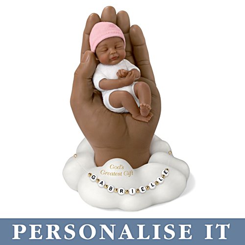 'God's Greatest Gift' Miniature Baby Doll With Name Beads