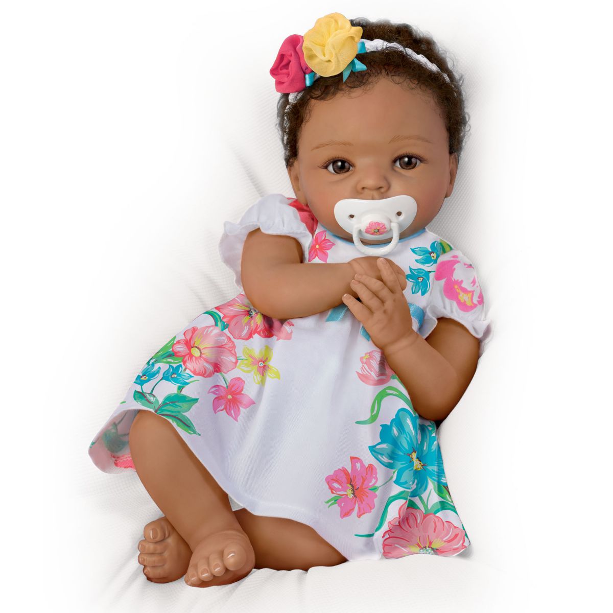 'Little And Lovely Gabrielle' African-American So Truly Real Baby Girl Doll