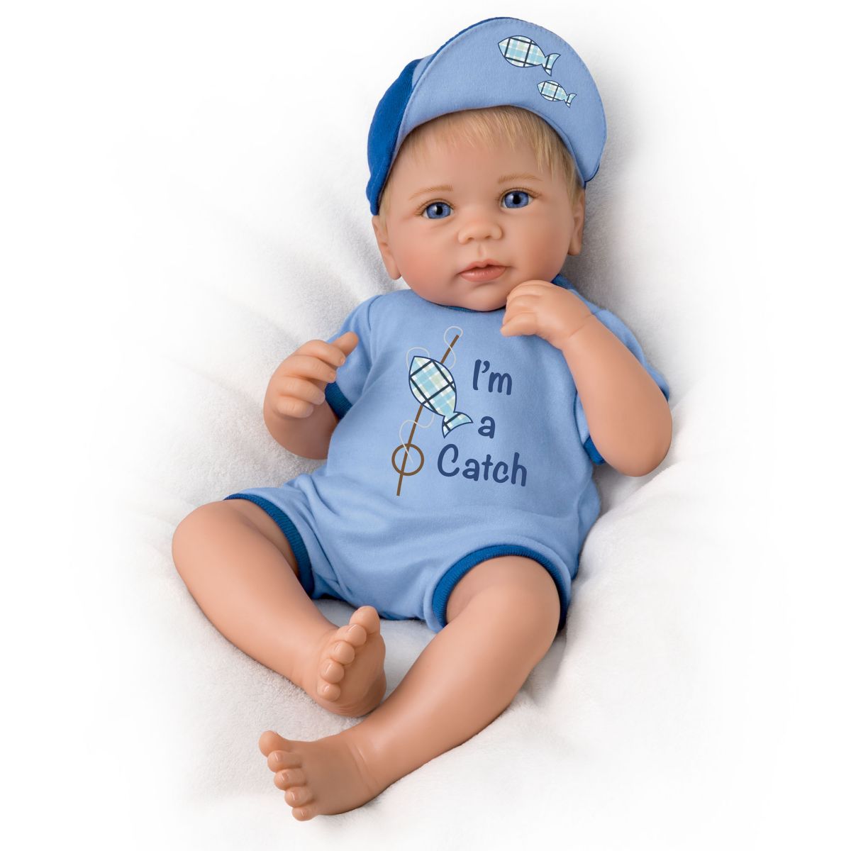 'I'm A Catch' So Truly Real Baby Boy Doll