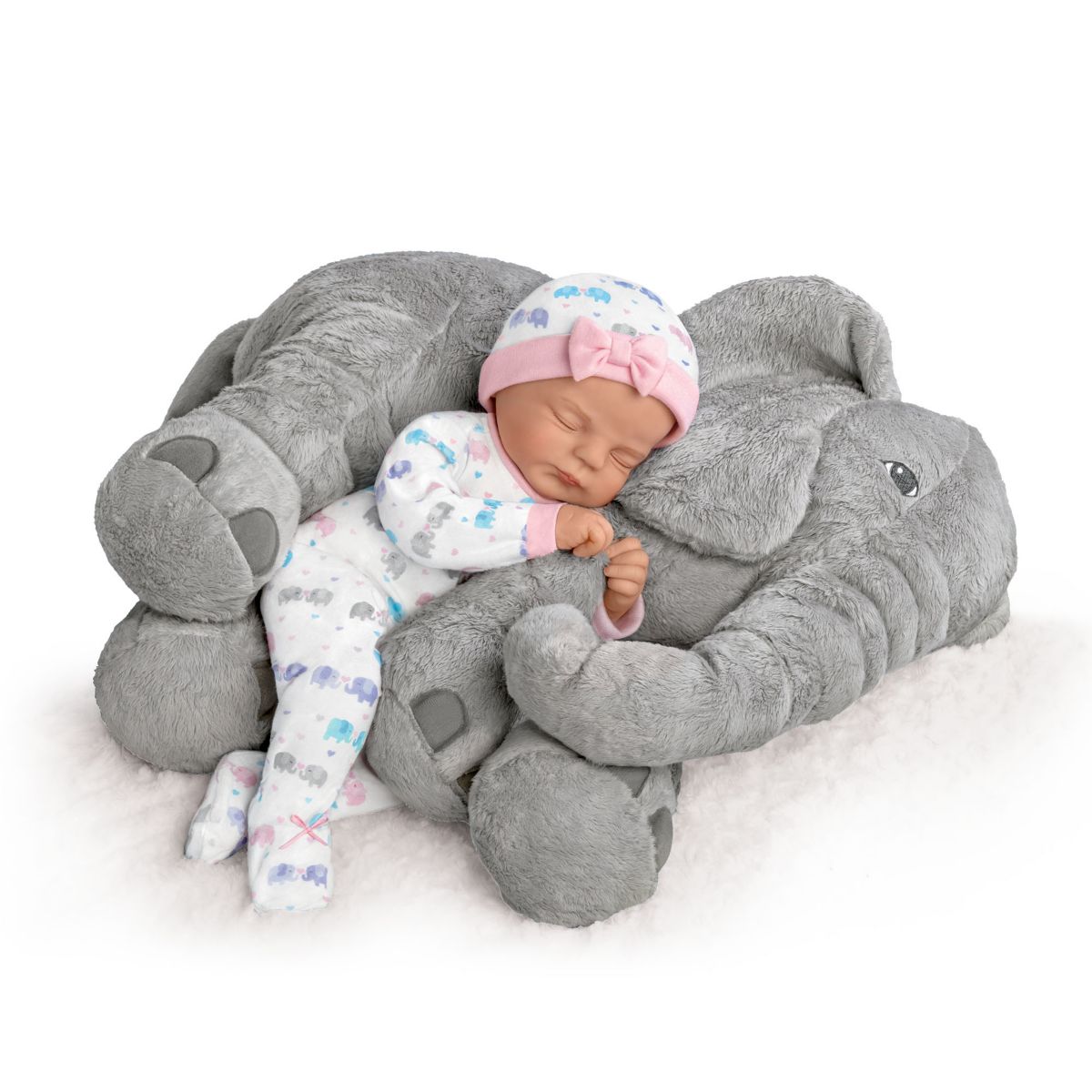 'Elle & Peanut' Baby Doll With Plush Elephant