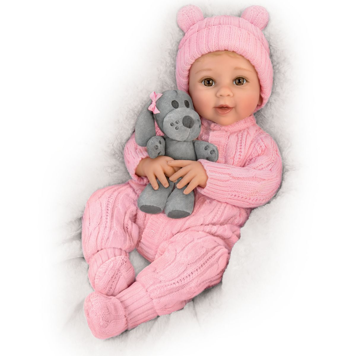 'Arianna, My Snuggle Pup' Baby Girl Doll And Plush Dog Set