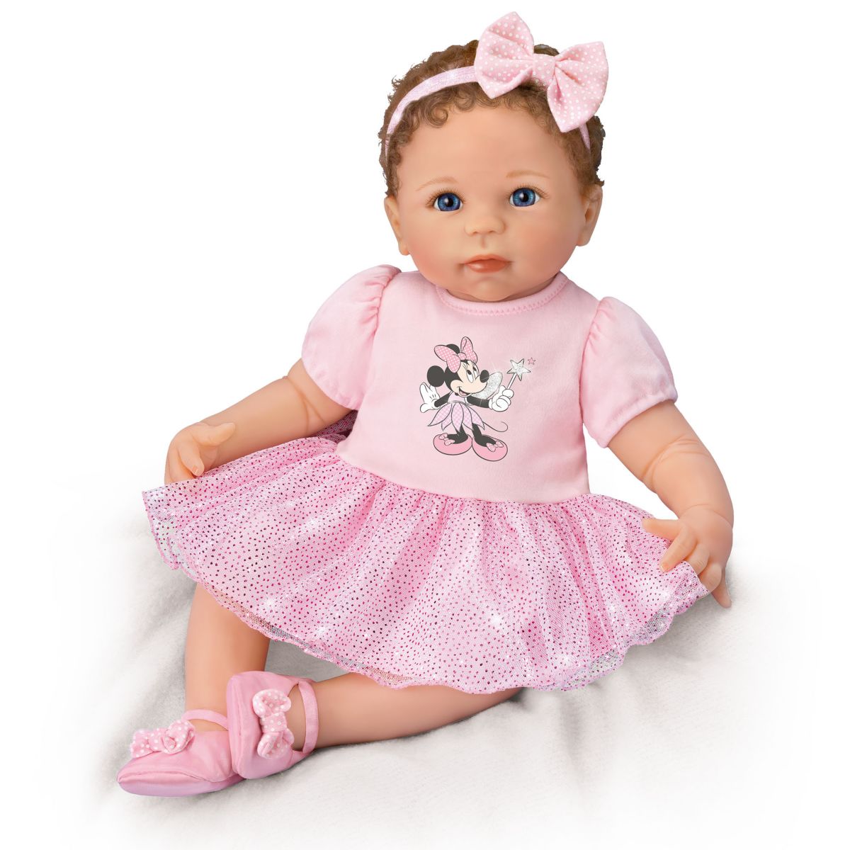 Disney 'Sparkle, Shimmer, And Shine!' Minnie Mouse Baby Girl Doll