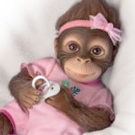 Reborn Lifelike RealTouch So Truly Real Baby Girl Monkey Doll