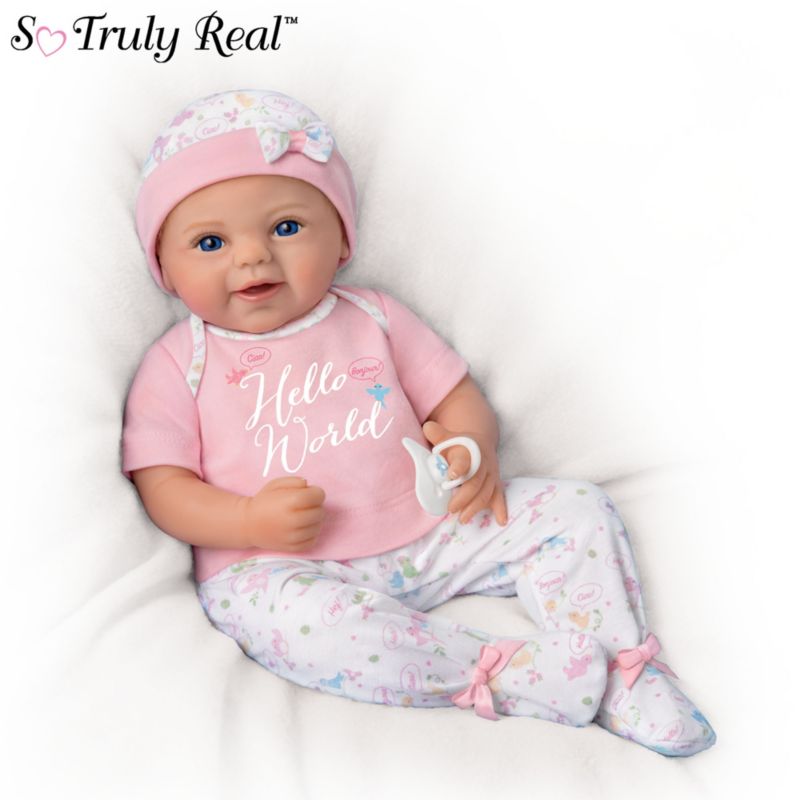 'Hello World' So Truly Real® Poseable Baby Girl Doll