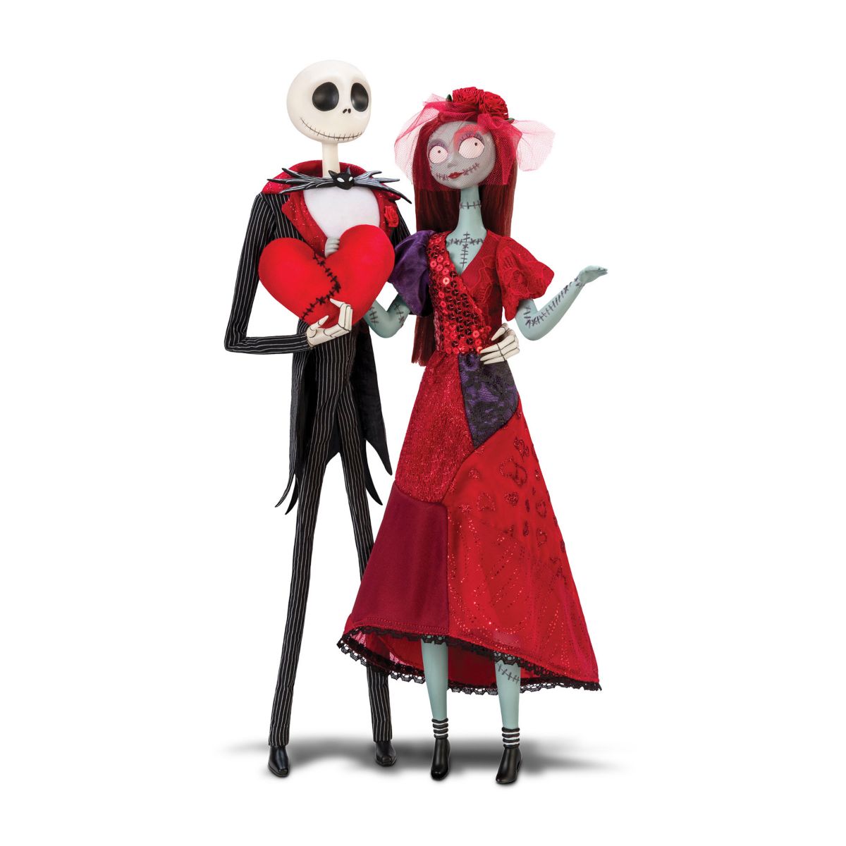 Disney Tim Burton's The Nightmare Before Christmas 'Scary Kind Of Love' Poseable Portrait Figure Set
