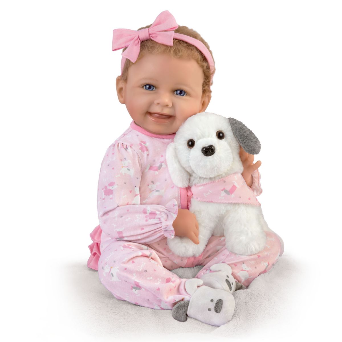 'Layla’s Puppy Love' Touch-Activated Baby Girl Doll & Plush Pal