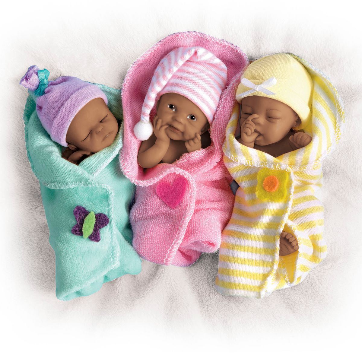 Sherry Rawn 'Bundle Babies' Miniature Lifelike Baby Doll Collection – Medium