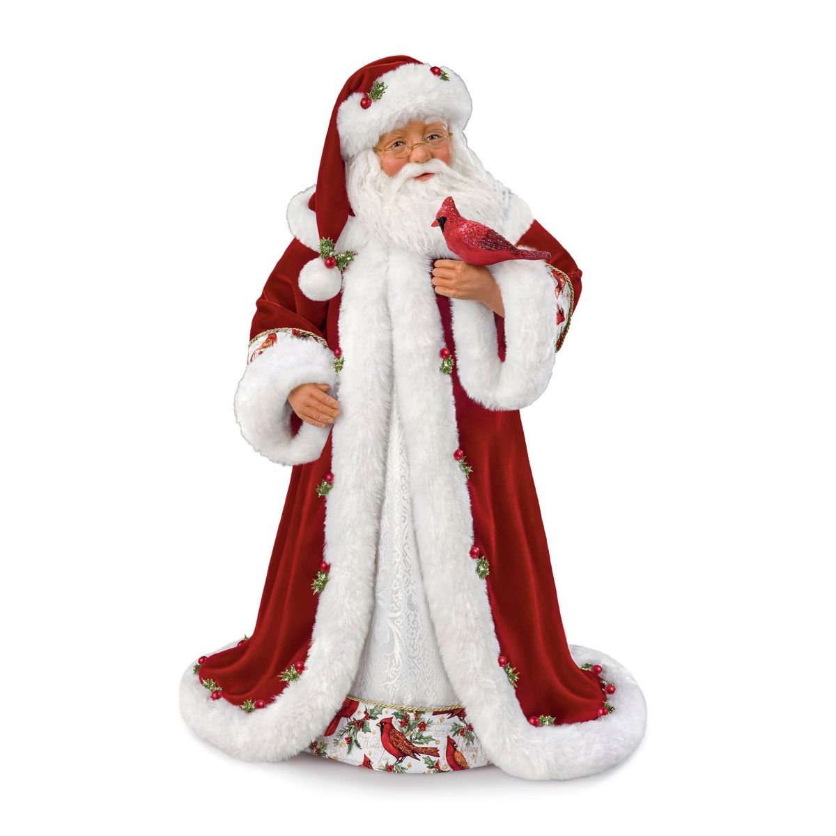 Karen Vander Logt 'Winter Blessings' Caucasian Musical Santa Doll