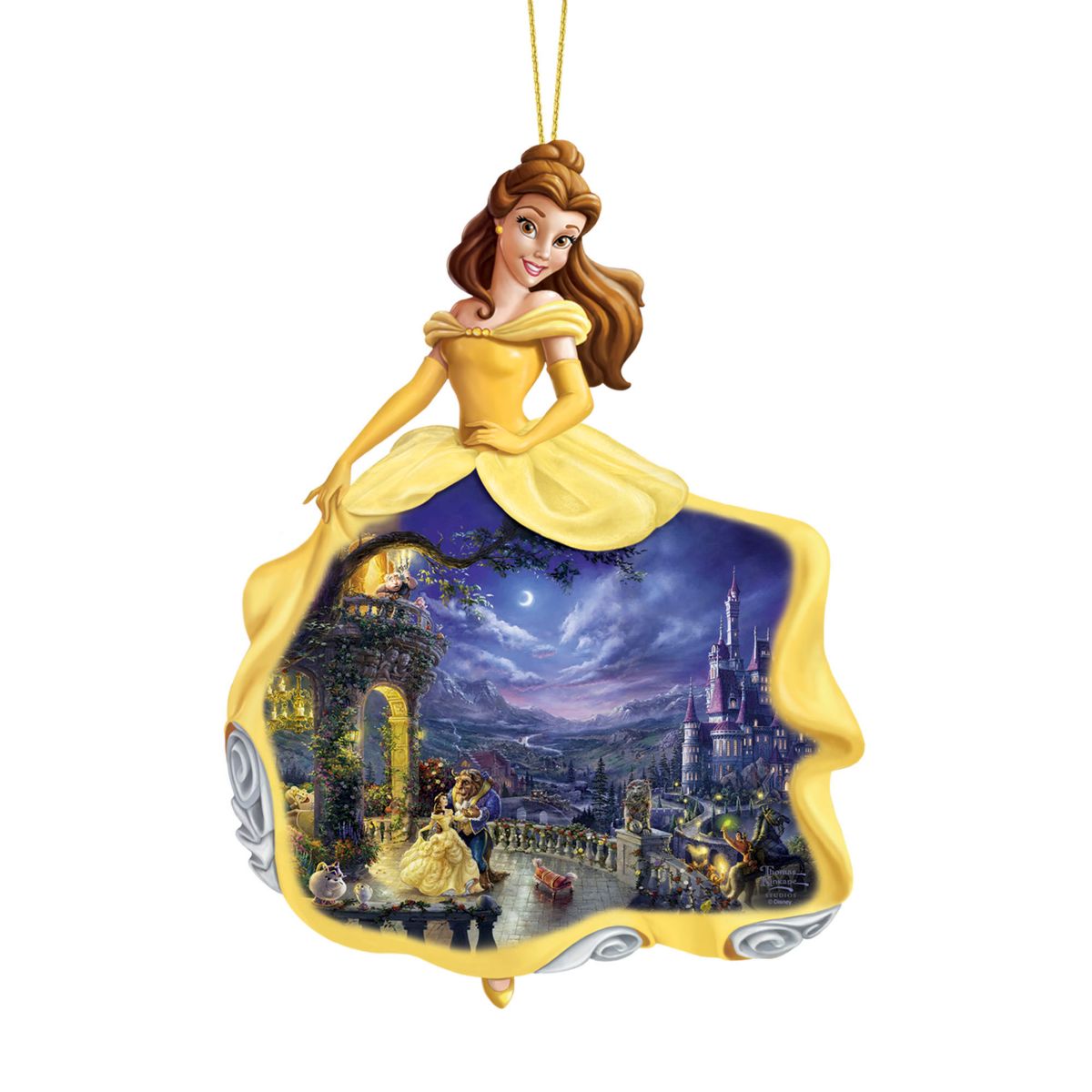 Disney Thomas Kinkade Belle 'Magic Of The Season' Ornament