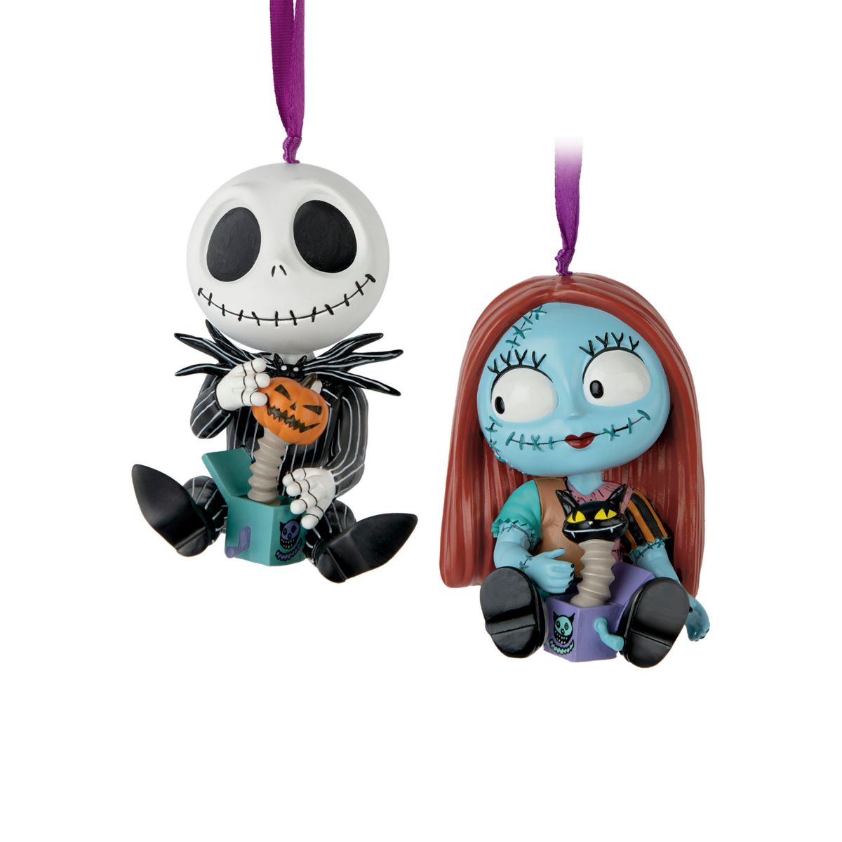 Disney Tim Burton's The Nightmare Before Christmas 'Merry Scary' Holiday Ornament Collection