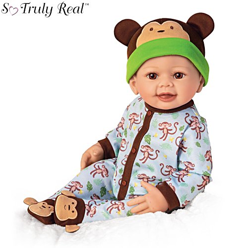 'Lucas' Monkey-Themed Baby Boy Doll