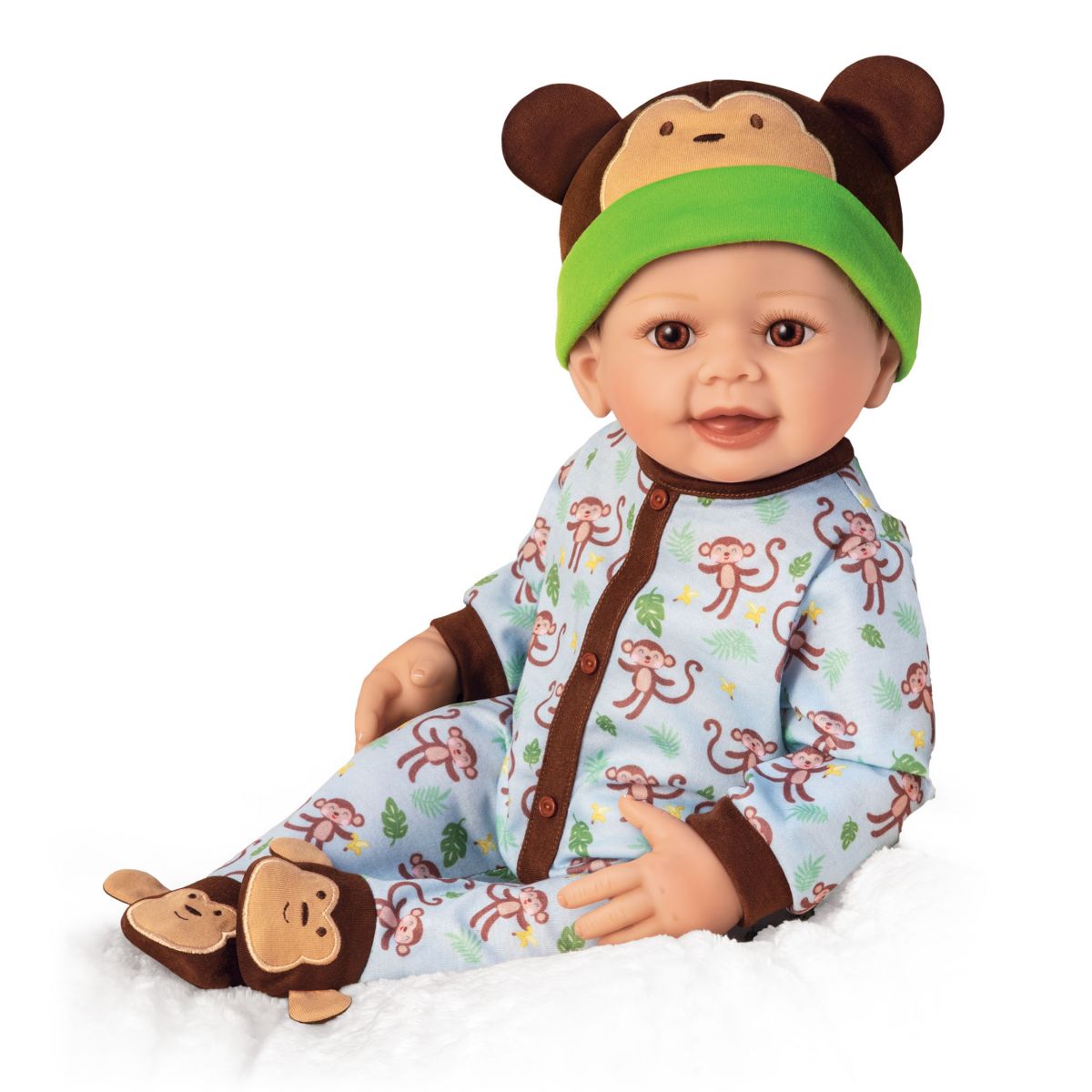 'Lucas' Monkey-Themed Baby Boy Doll